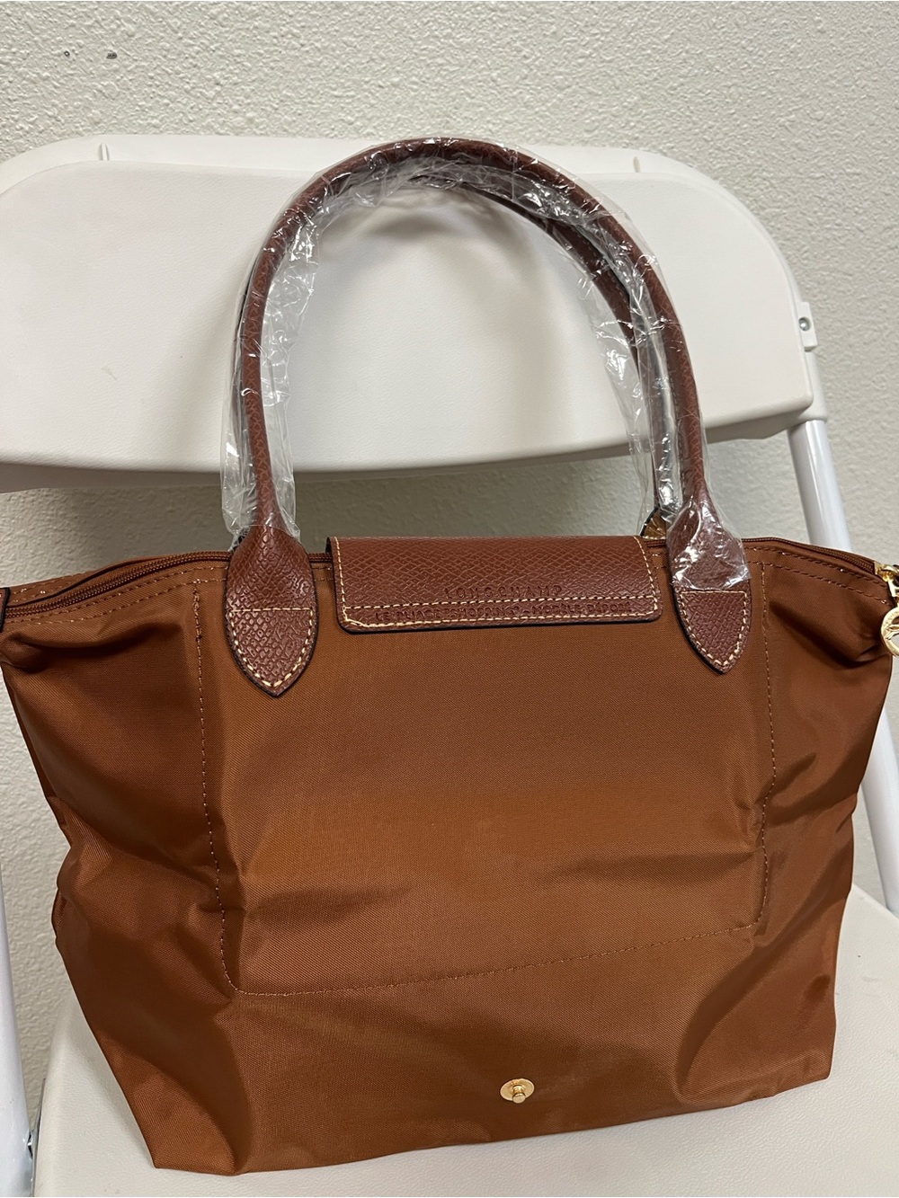 Longchamp Medium Cognac Tote Bag in Brown - Picture 7 of 8